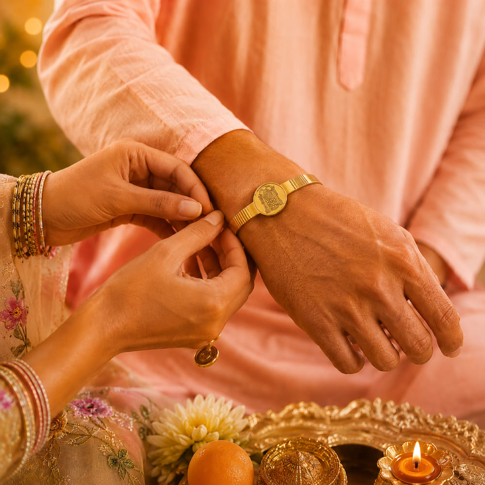 Tirupati Bracelet Rakhi (Govt. Lab Tested & Certified) - Image 4